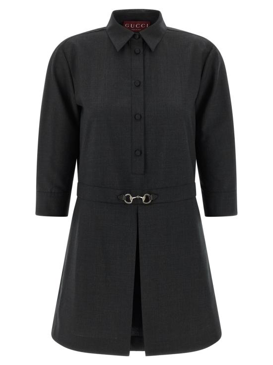  구찌 숏 원피스 모르세토 드레스 그레이