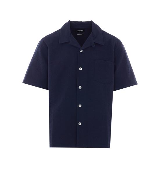26SS 하울린 셔츠 COCKTAIL SHIRT CRISPY SEERSUCKER NAVY Blue
