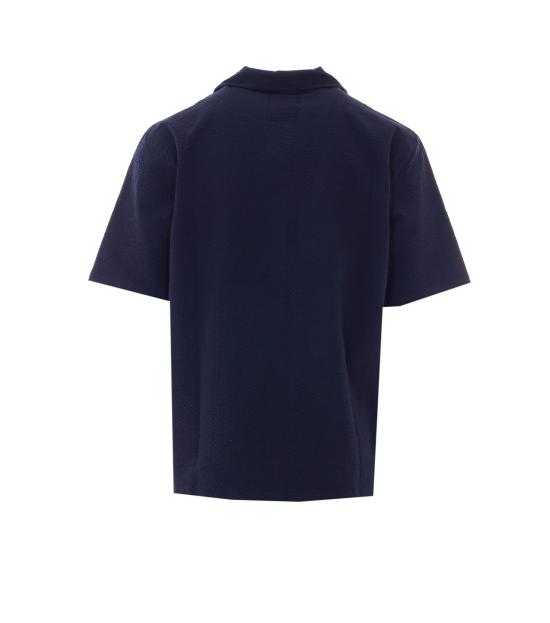 26SS 하울린 반팔 셔츠 COCKTAIL SHIRT CRISPY SEERSUCKER NAVY Blue - HOWLIN