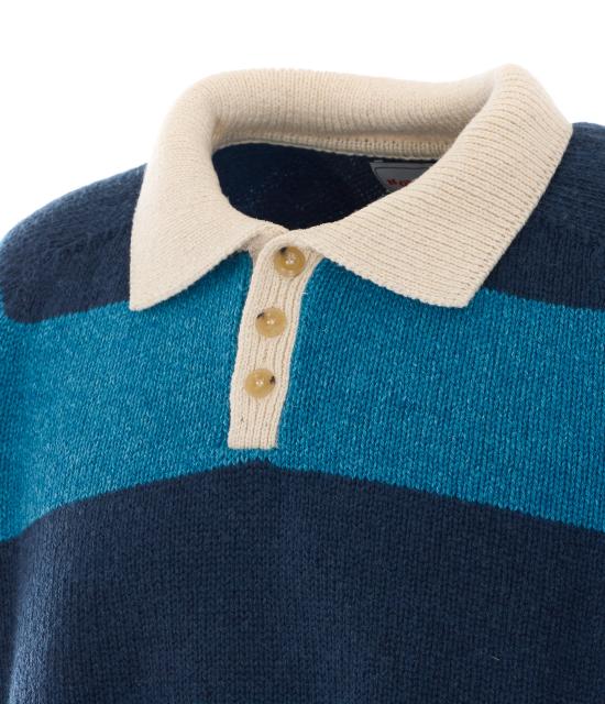 26SS 하울린 폴로 티셔츠 COLLEGE IS FUN NAVY DREAM Blue - HOWLIN