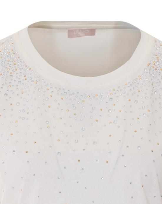 26SS 리우조 반팔 티셔츠 TA6306JS923 P9694 White - LIU JO