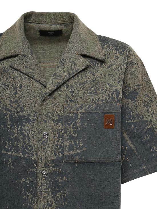  아미리 데님 셔츠 코튼 셔츠, 빈티지 인디고 - AMIRI