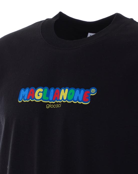 26SS 마리아노 반팔 티셔츠 V58100450 6162 Black - MAGLIANO