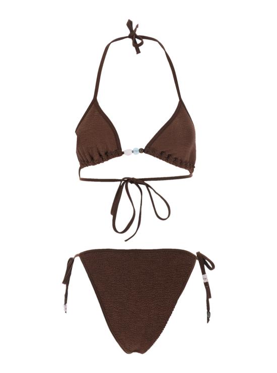 26SS 훈자 지 비키니 수영복 BGINABDDMETALLICCHOCOLATE Brown - HUNZA G