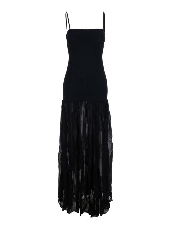 26SS 훈자 지 롱 원피스 DHYBRIDCRGBLACK Black
