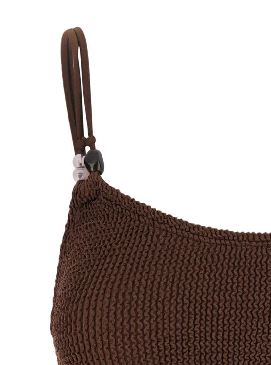 26SS 훈자 지 비키니 수영복 BCASSIEBDDMETALLICCHOCOLATE Brown - HUNZA G