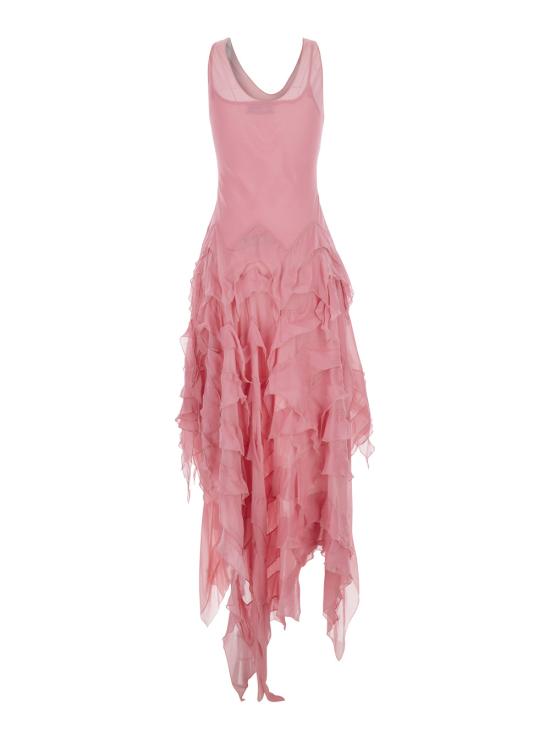 26SS 블루마린 롱 원피스 4A442AN0114 Pink - BLUMARINE
