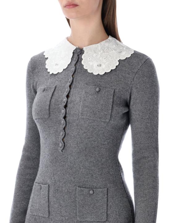  셀프 포트레이트 숏 원피스 코튼 캐시미어 니트 미니 드레스 - SELF PORTRAIT