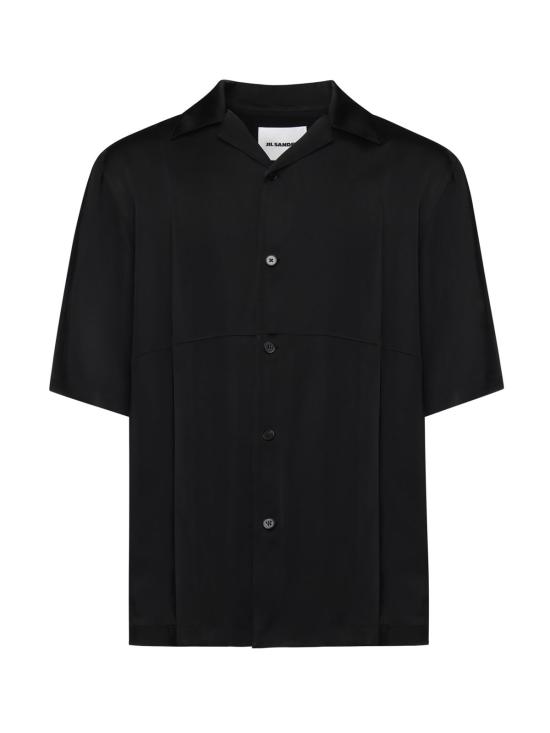  질샌더 탑 질 샌더 비스코스 셔츠 블랙