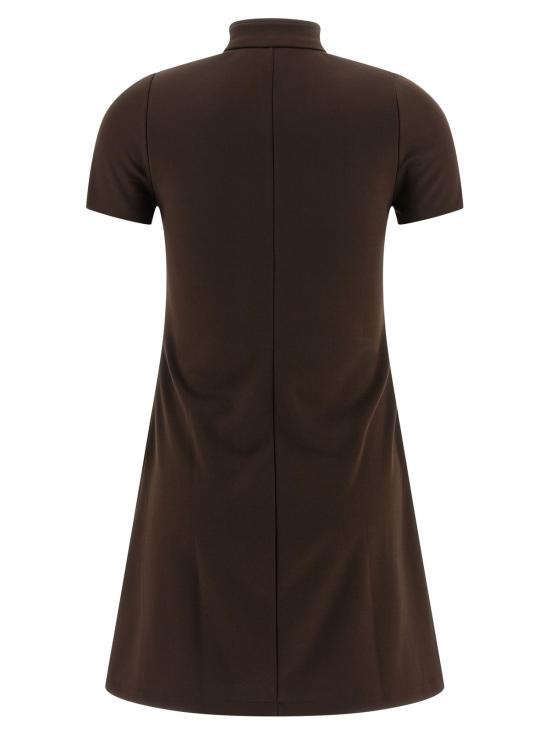  쿠레쥬 숏 원피스 쿠레주 인터록 트랙수트 미니 드레스 브라운 - COURREGES