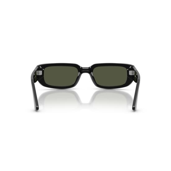 26SS 페르솔 선글라스 0Po3385s 실버 화살표 디테일이 있는 직사각형 아세테이트 - PERSOL
