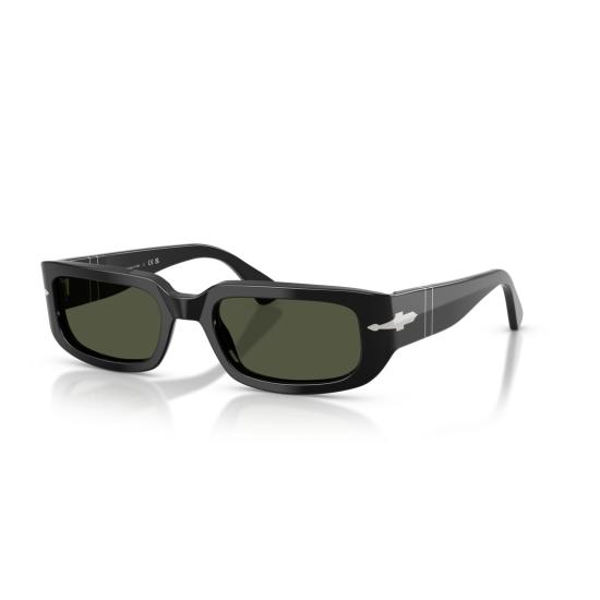 26SS 페르솔 선글라스 0Po3385s 실버 화살표 디테일이 있는 직사각형 아세테이트 - PERSOL