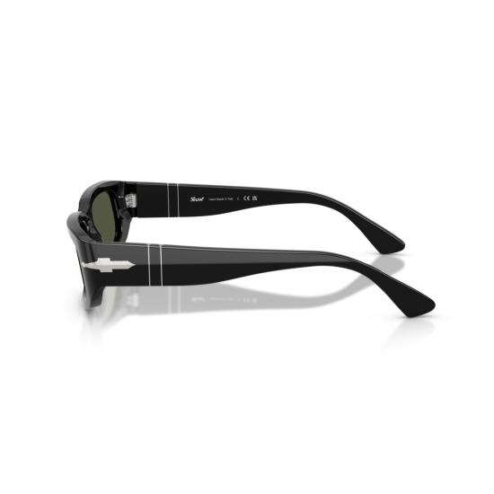 26SS 페르솔 선글라스 0Po3385s 실버 화살표 디테일이 있는 직사각형 아세테이트 - PERSOL