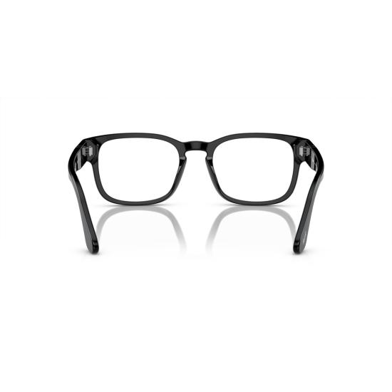 26SS 페르솔 안경 0Po3334v 직사각형 블랙 아세테이트  (실버 화살표 디테일) - PERSOL