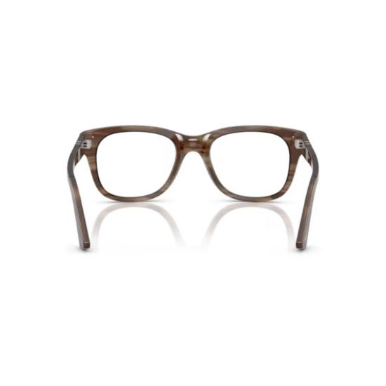 26SS 페르솔 안경 0Po3372v 직사각형 아세테이트 안경테 (키홀 브릿지) - PERSOL