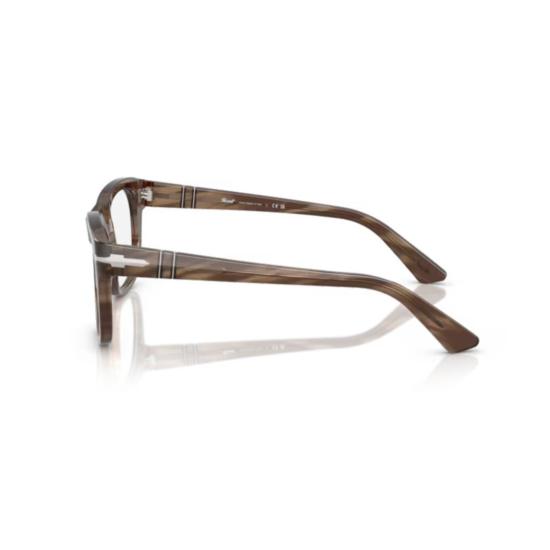 26SS 페르솔 안경 0Po3372v 직사각형 아세테이트 안경테 (키홀 브릿지) - PERSOL