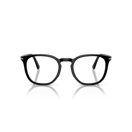 26SS 페르솔 선글라스 0Po3318v 둥근 사각형 아세테이트 안경테 (광택 마감)