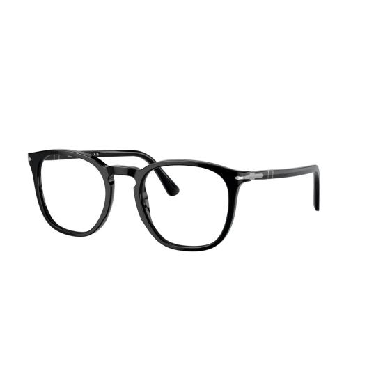 26SS 페르솔 선글라스 0Po3318v 둥근 사각형 아세테이트 안경테 (광택 마감) - PERSOL