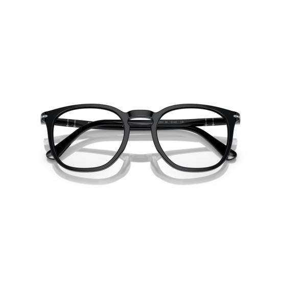26SS 페르솔 선글라스 0Po3318v 둥근 사각형 아세테이트 안경테 (광택 마감) - PERSOL