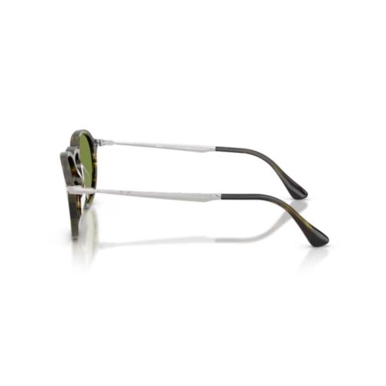 26SS 페르솔 선글라스 0Po3383s 원형 녹색 렌즈 호피무늬 아세테이트 - PERSOL