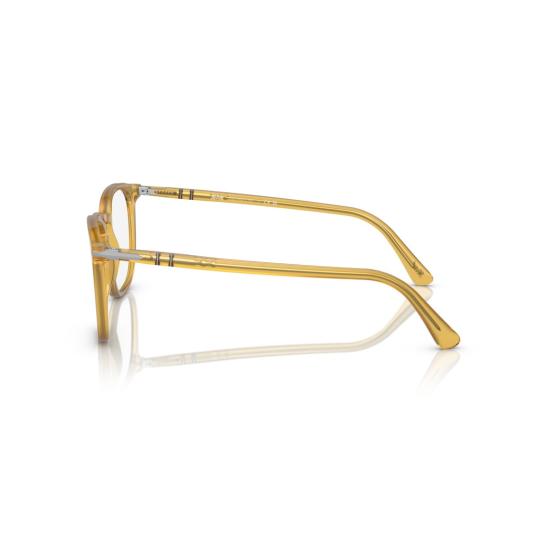 26SS 페르솔 안경 0Po3318v 반투명 앰버 아세테이트 안경테 (키홀 브릿지) - PERSOL