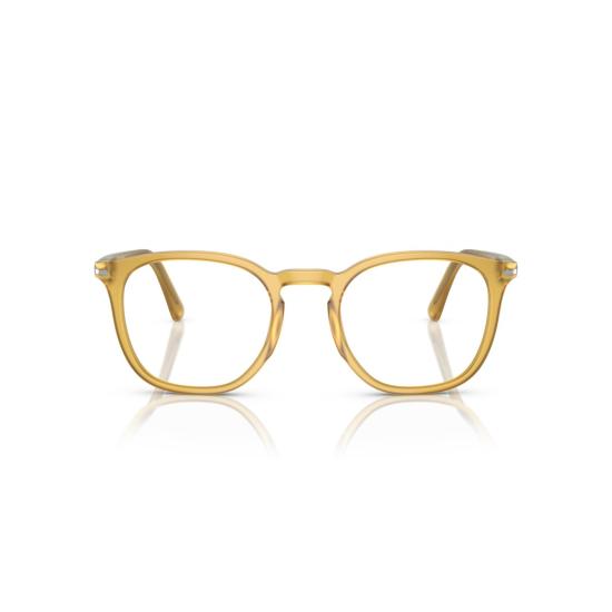 26SS 페르솔 선글라스 0Po3318v 반투명 앰버 아세테이트 안경테 (키홀 브릿지)