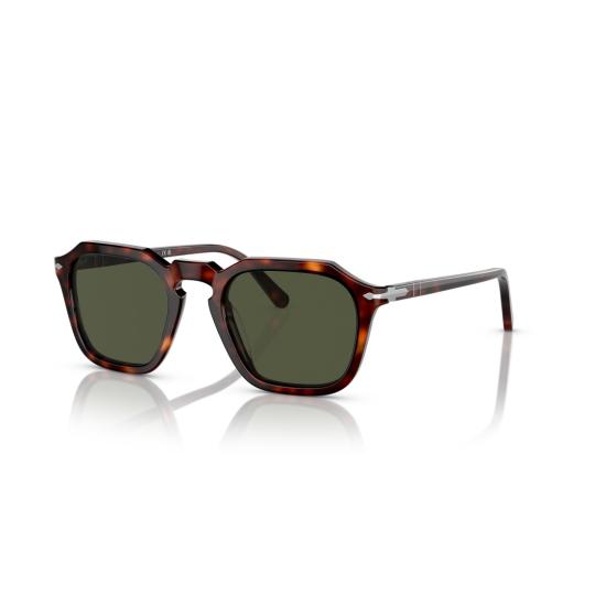 26SS 페르솔 선글라스 0Po3292s 기하학적 무늬의 호피무늬  (키홀 브릿지) - PERSOL