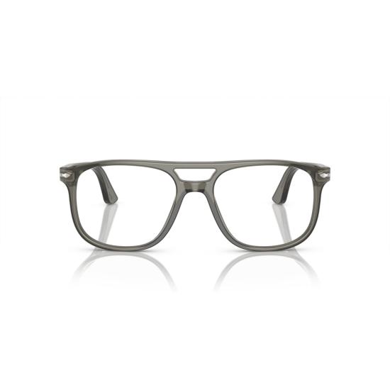 26SS 페르솔 선글라스 0Po3329v 반투명 회색 아세테이트 에비에이터 안경