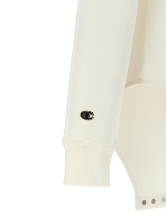  릭 오웬스 바디수트 티셔츠 챔피언 X  후드 바디수트 화이트 - RICK OWENS