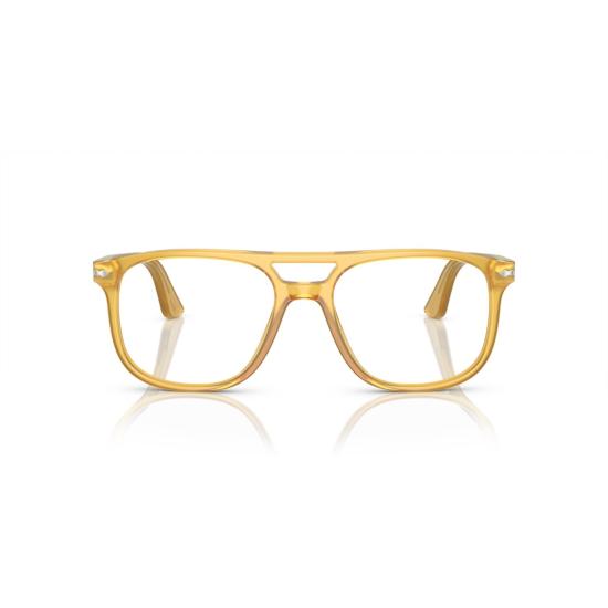 26SS 페르솔 선글라스 0Po3329v 반투명 노란색 아세테이트 안경테 (키홀 브릿지)