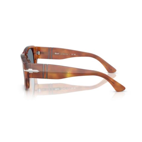 26SS 페르솔 선글라스 0Po3380s 직사각형 호피무늬 아세테이트  (실버 화살표 디테일) - PERSOL