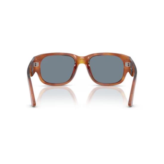26SS 페르솔 선글라스 0Po3380s 직사각형 호피무늬 아세테이트  (실버 화살표 디테일) - PERSOL