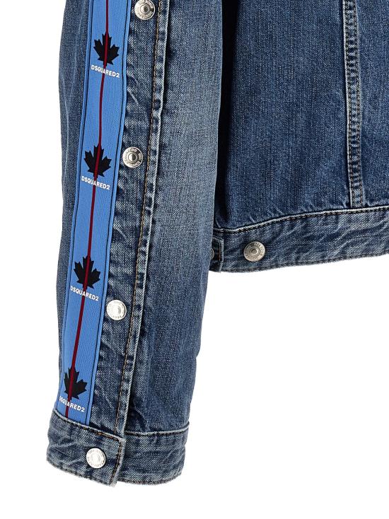  디스퀘어드2 데님 자켓 Dsquared2 Dan 데님 재킷 라이트 블루 - DSQUARED2