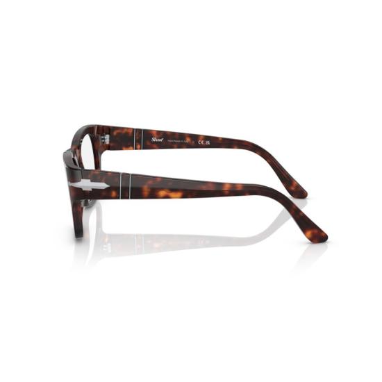26SS 페르솔 안경 0Po3297v 클래식 직사각형 호피무늬 아세테이트 안경 - PERSOL