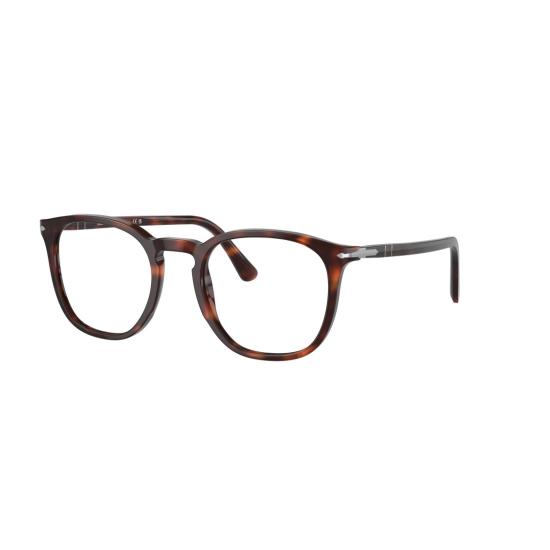26SS 페르솔 안경 0Po3318v 호피무늬 아세테이트 안경테 (키홀 브릿지) - PERSOL