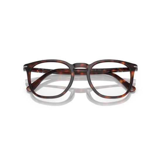 26SS 페르솔 안경 0Po3318v 호피무늬 아세테이트 안경테 (키홀 브릿지) - PERSOL