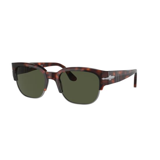 26SS 페르솔 선글라스 0Po3319s 호피무늬 사각 프레임  (실버 화살표 디테일) - PERSOL