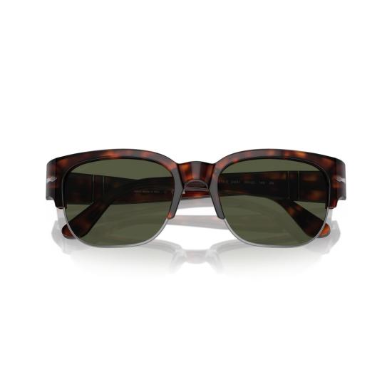 26SS 페르솔 선글라스 0Po3319s 호피무늬 사각 프레임  (실버 화살표 디테일) - PERSOL
