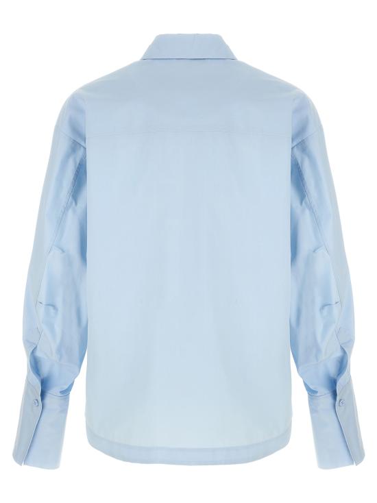  디 아티코 탑 아티코 엘리자 코튼 셔츠 라이트 블루 - THE ATTICO