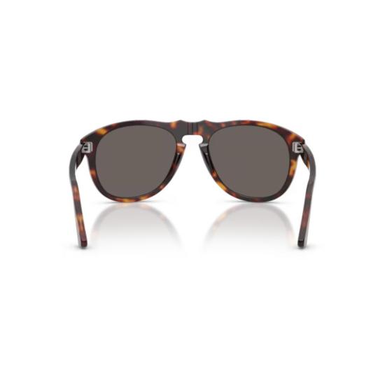 26SS 페르솔 선글라스 0Po0649ne 호피무늬 원형 프레임  (어두운 색 렌즈) - PERSOL