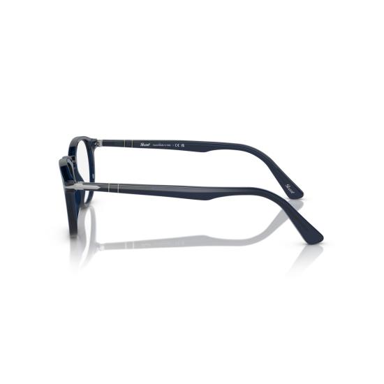 26SS 페르솔 안경 0Po3143v 메탈릭 액센트가 있는 원형 아세테이트 - PERSOL