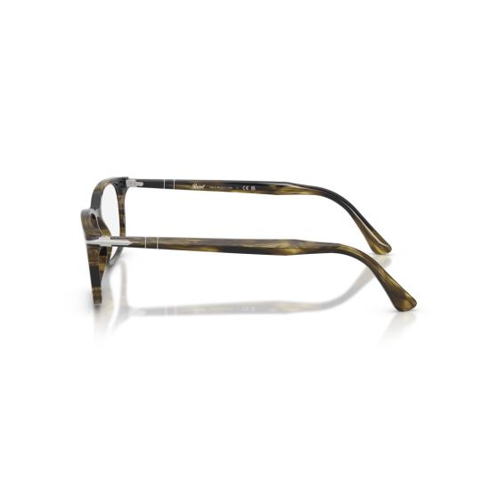 26SS 페르솔 안경 0Po3189v 직사각형 호피무늬 안경 (실버 포인트) - PERSOL
