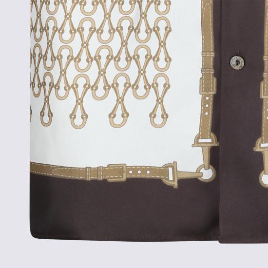  구찌 탑 반팔 버튼 셔츠 레드 - GUCCI