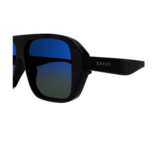  구찌 안경 GG1615 S 리네아 레터링 001 재활용 아세테이트 선글라스 네로 - GUCCI