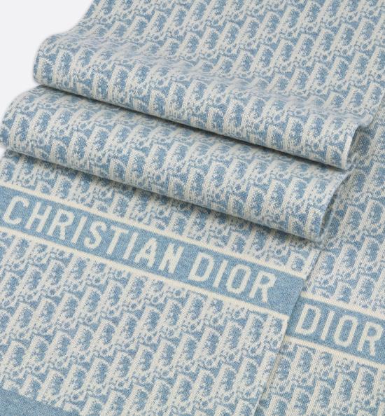  디올 머플러/스카프 크리스찬  시아르파 캐시미어 스카프 블루 - DIOR
