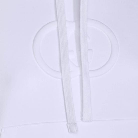  구찌 스웨터 릴랙스드 크롭 풀오버 후드티 화이트 - GUCCI