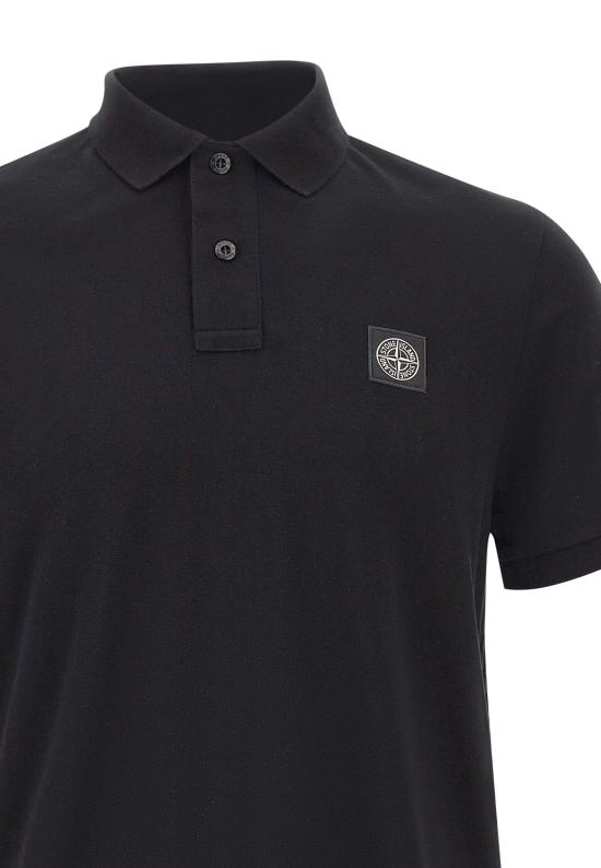  스톤 아일랜드 폴로 티셔츠 2200008S0017 V0029 BLACK - STONE ISLAND