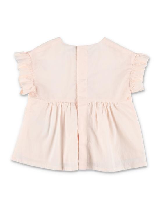  [키즈] 끌로에 쇼츠/버뮤다 키즈 베이비 세트 티셔츠 & 반바지 세트 로즈 색상 - CHLOE