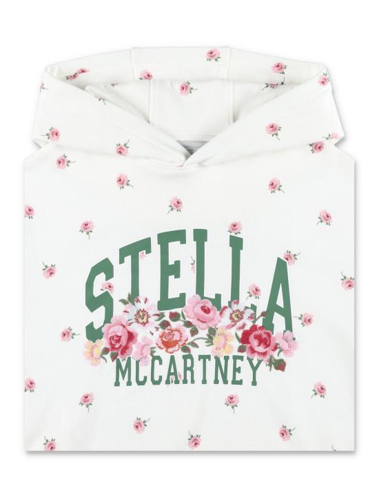  [키즈] 스텔라 맥카트니 풀오버 스텔라 매카트니 아동용 플로럴 프린트 후드티 (화이트) - STELLA MCCARTNEY