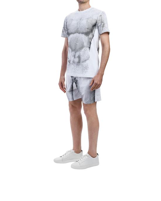 26SS 모스키노 반팔 티셔츠 0724 0245 1001 BIANCO NERO - MOSCHINO